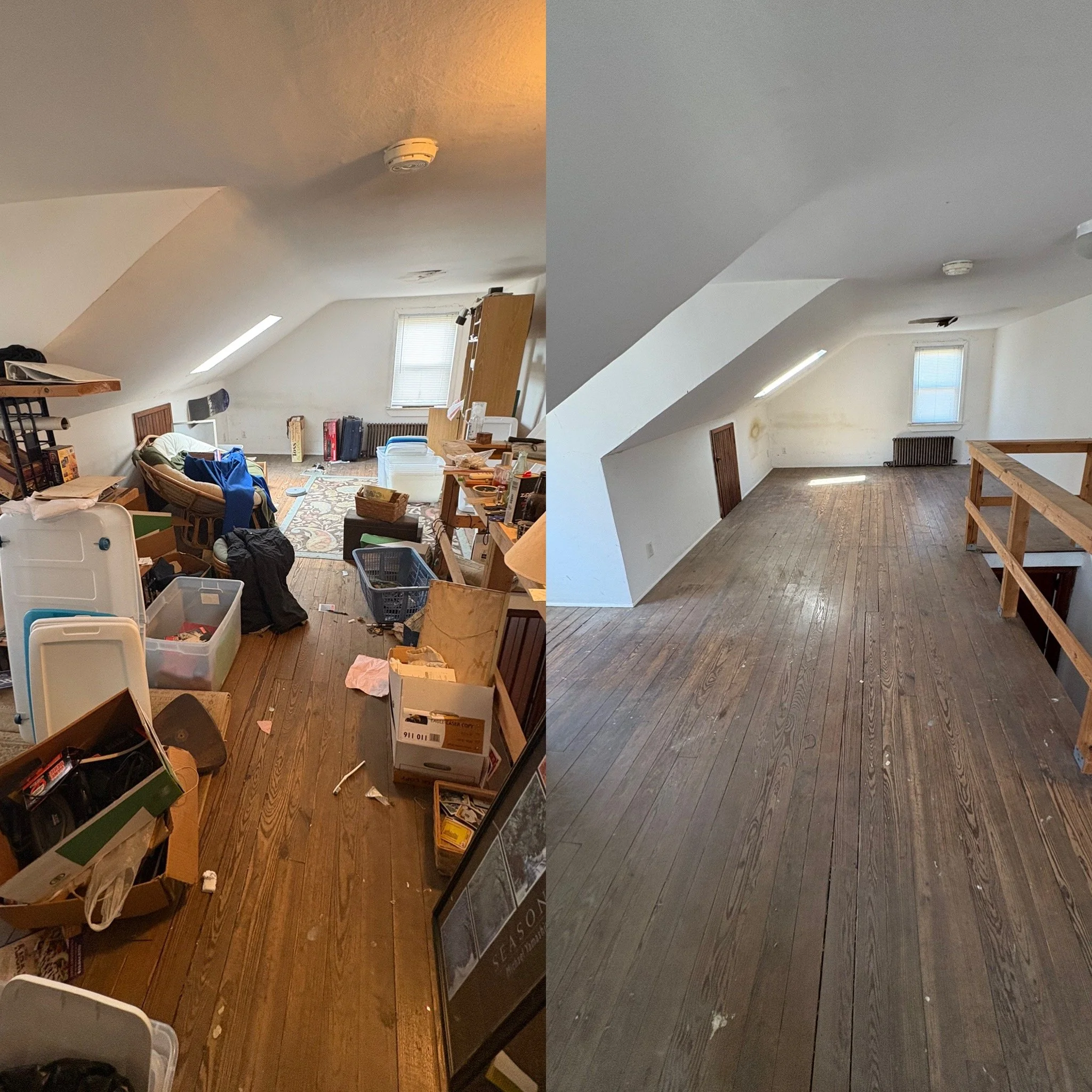 Estate cleanout before after deceased home cleanup
